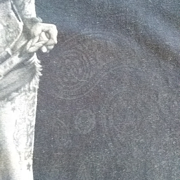 Sugar Skull Tattoo Woman with Pit Bull Short Sleeve T-Shirt Small Unisex - Picture 7 of 13